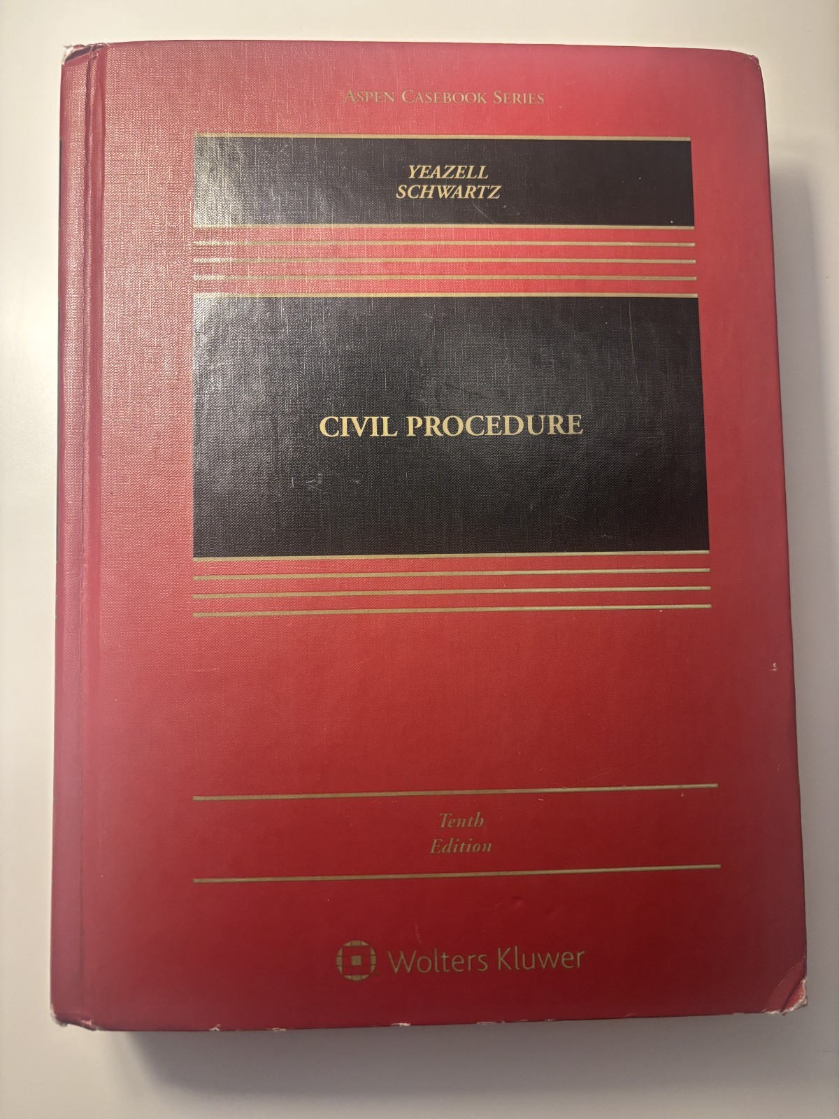 Aspen Casebook Series: Civil Procedure – Yeazell – 10th Edition – Good