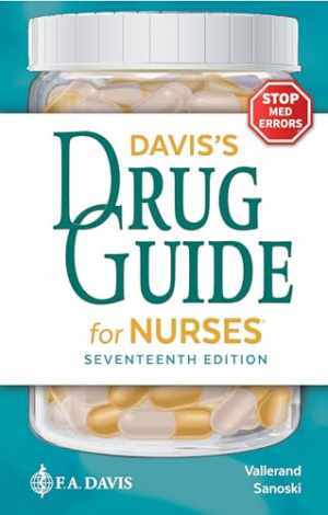 Davis’s Drug Guide for Nurses – Paperback, by Vallerand PhD RN FAAN – Good z