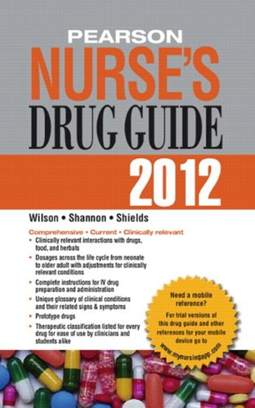 Pearson Nurse’s Drug Guide 2012 Hardcover