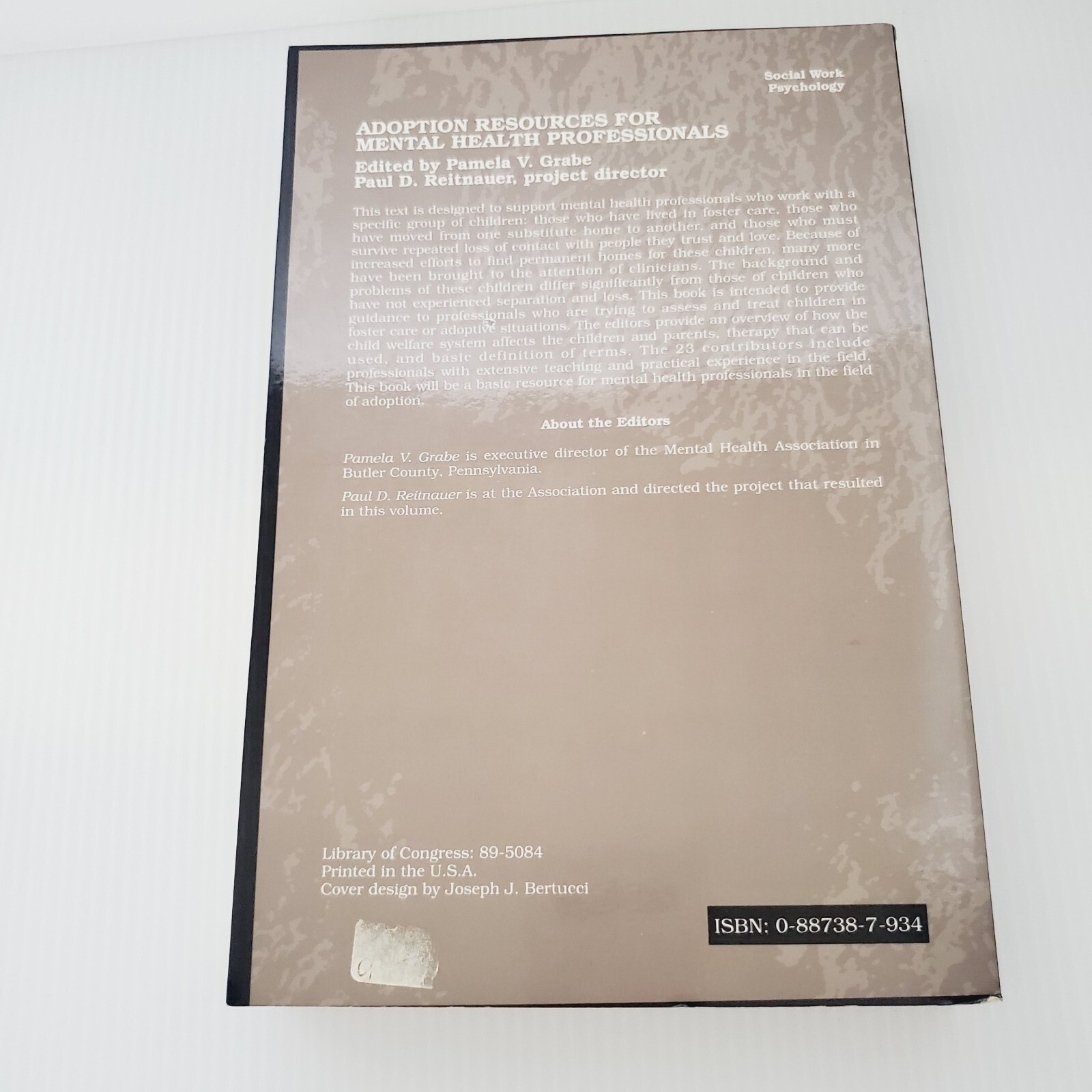 Adoption Resources for Mental Health Professionals Book Pamela Grabe