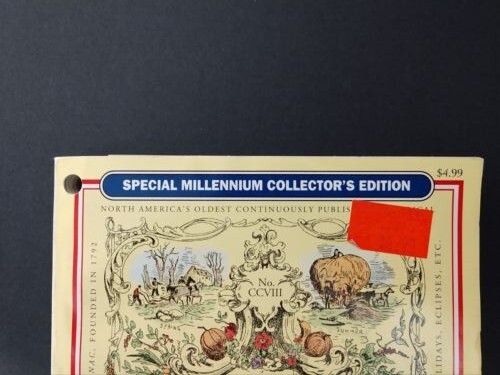 2000 The Old Farmer’s Almanac Millennium Collector’s Edition 272 Pages Used