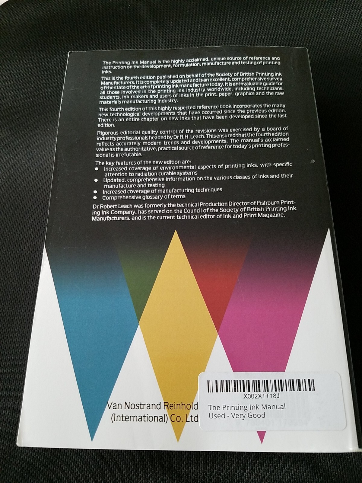 The Printing Ink Manual 4th ed 1988 PB Very Good to Good