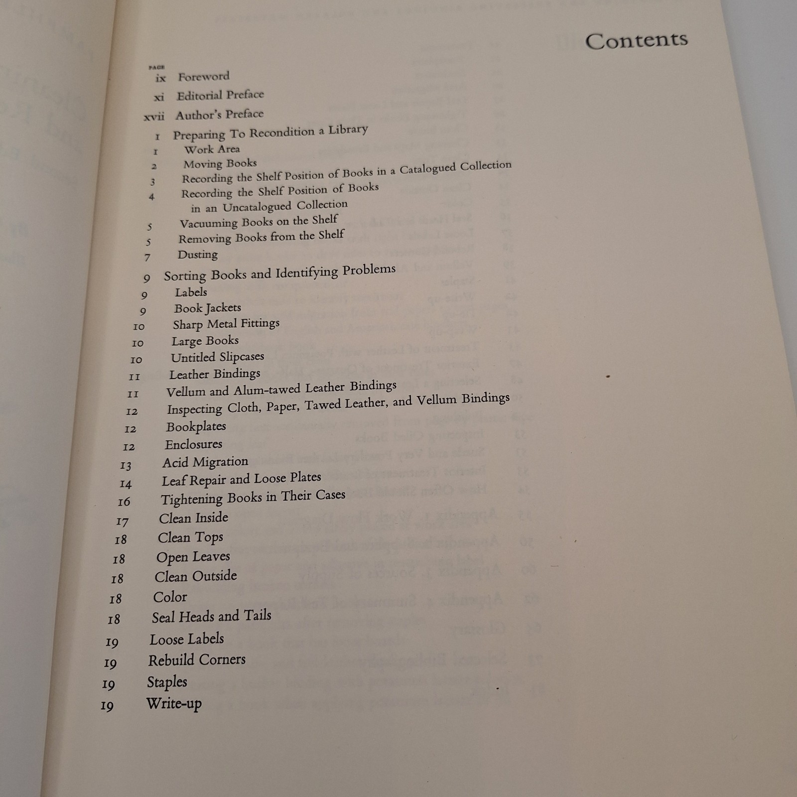 Cleaning Preserving Bindings Carolyn Horton 1975 2nd Ed Bookbinding Conservation