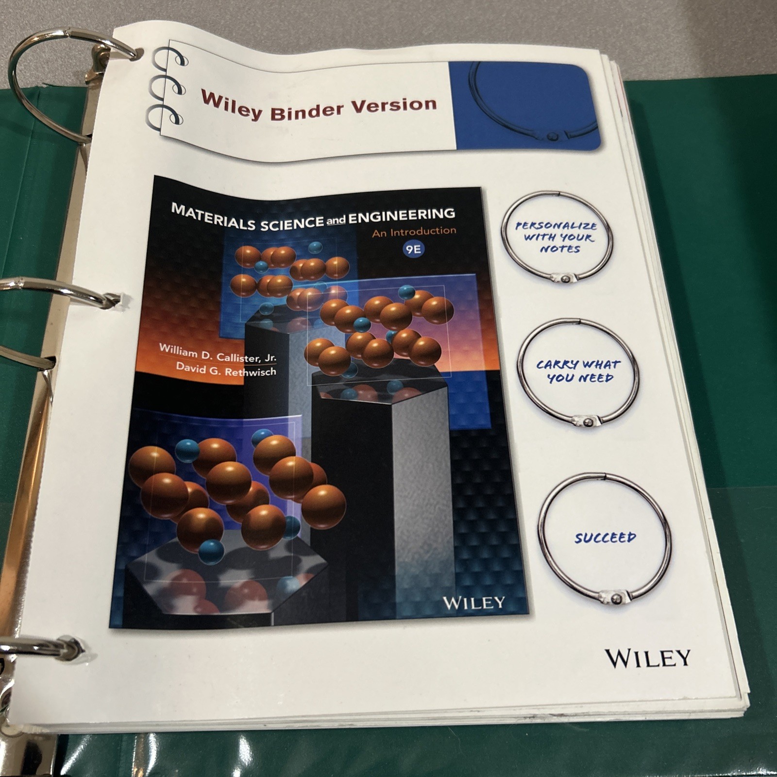 Materials Science and Engineering: An Introduction 9e Binder Ready Version