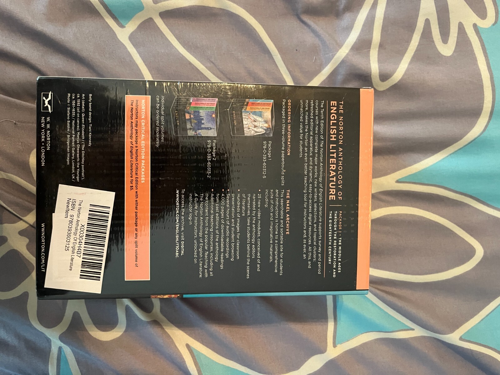 The Norton Anthology of English Literature 10th Edition, 3 Volume Set